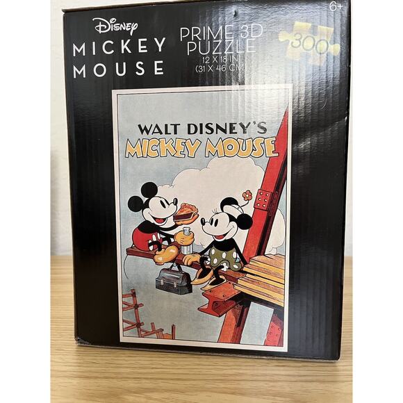 DISNEY MICKEY MOUSE PRIME 3D Puzzle Brand NEW 12x18 Inch 300 Pieces Sealed - Picture 1 of 11